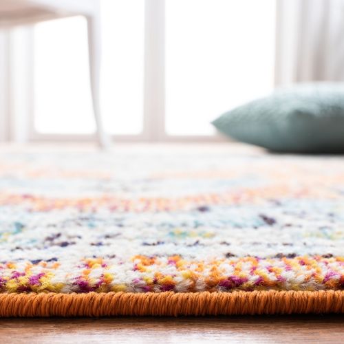 Tapis Madison 91 X 152 Cm Bohème Malaya Orange / Teal