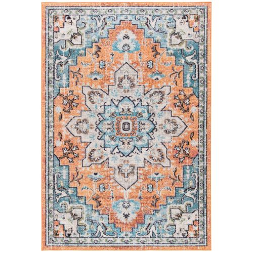 Tapis Madison 91 X 152 Cm Bohème Malaya Orange / Teal