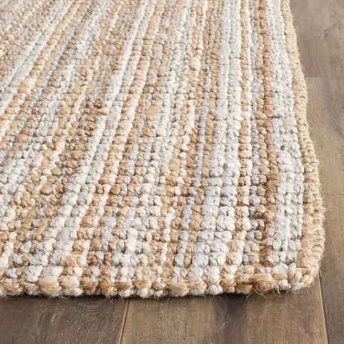Tapis Fibre Naturelle 122 X 122 Cm Fibre Naturelle Sable Gris/naturel