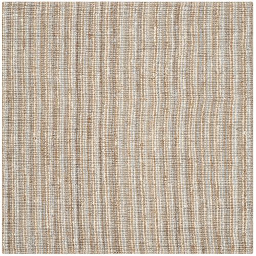 Tapis Fibre Naturelle 122 X 122 Cm Fibre Naturelle Sable Gris/naturel