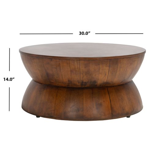 Tables Basses Alecto Marron Bois Bayur 76 X 76 X 35 Cm
