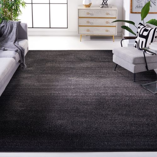 Tapis Adirondack 235 X 305 Cm Abstrait Moderne En Détresse Calindra Noir / Gris