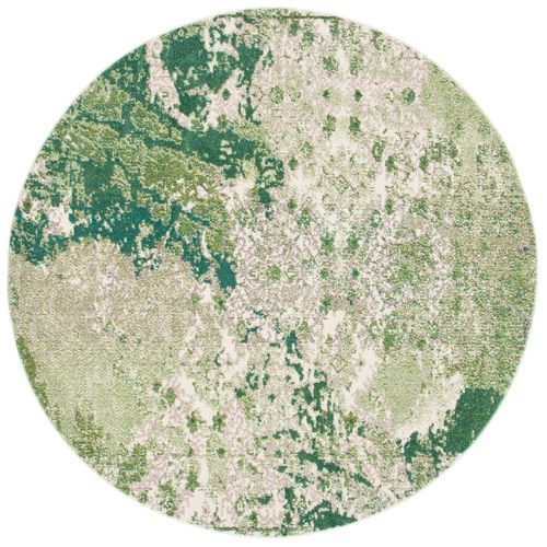 Tapis Madison 152 X 152 Cm Contemporain Alethea Vert / Ivoire