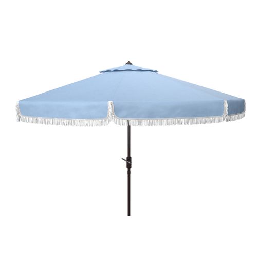 Parasol Fabia Bleu /blanc Metal 56 X 256 X 251cm