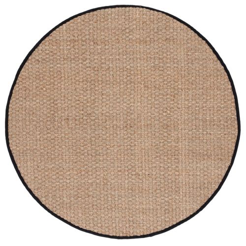 Tapis Rond Natural Fiber 152 X 152 Cm Fibre Naturelle Roselyn Naturel/noir