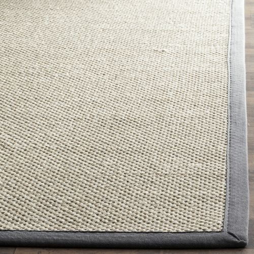 Tapis Natural Fiber 122 X 122 Cm Fibre Naturelle Cass Marble / Dark Grey