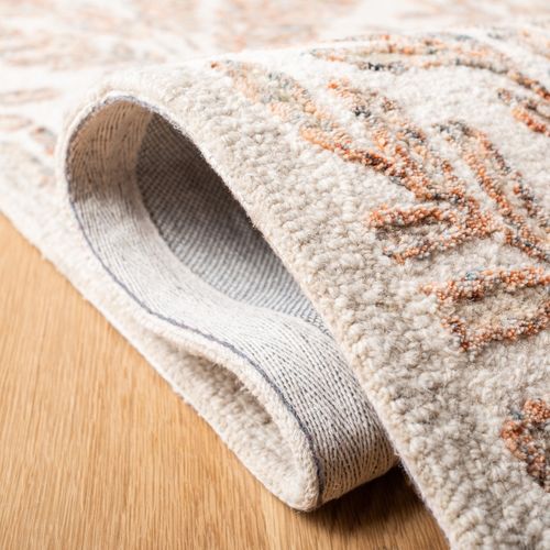 Tapis Corsaire 69 X 213 Cm Florale Meara Ivoire / Marron