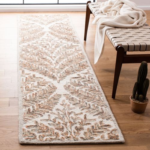 Tapis Corsaire 69 X 213 Cm Florale Meara Ivoire / Marron