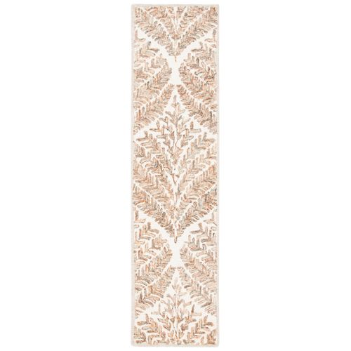 Tapis Corsaire 69 X 213 Cm Florale Meara Ivoire / Marron
