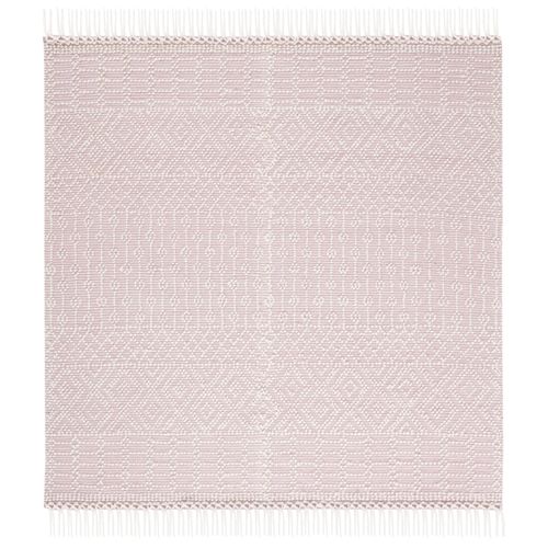 Tapis Natura 183 X 183 Cm Bohemien Ivory Ivoire / Rose