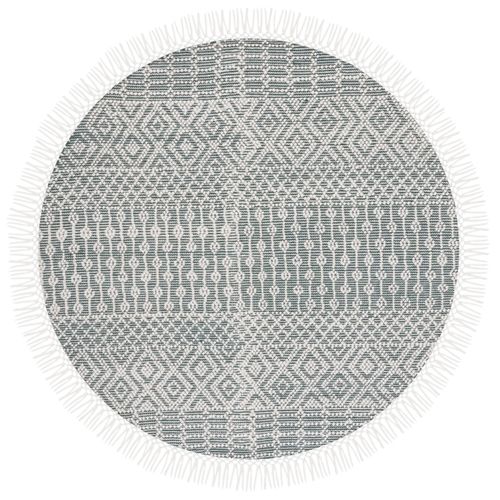 Tapis Rond Natura 183 X 183 Cm Bohemien Kenna Vert