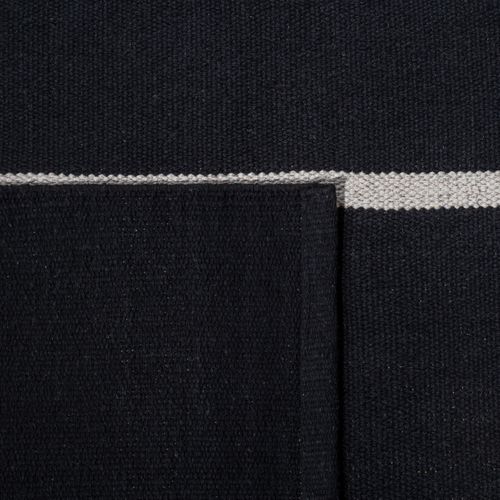 Tapis Montauk 122 X 183 Cm Bohème Zane Noir / Ivoire