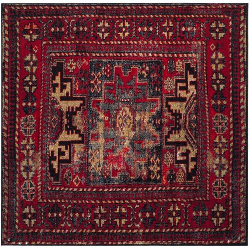 Tapis Persan 122 X 122 Cm De Transition Waverly Rouge / Multi