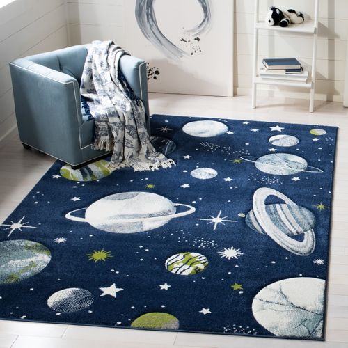 Tapis Carousel 160 X 229 Cm Contemporain Jemima Marine / Ivoire