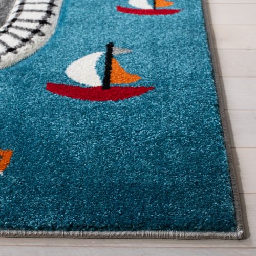 Tapis Carousel 61 X 91 Cm Contemporain Leila Gris / Ivoire