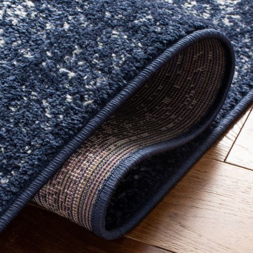 Tapis Adirondack 91 X 152 Cm Distressed Vintage Lucinda Marine / Ivoire