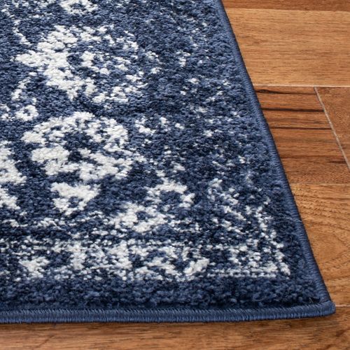 Tapis Adirondack 122 X 183 Cm Distressed Vintage Lucinda Marine / Ivoire
