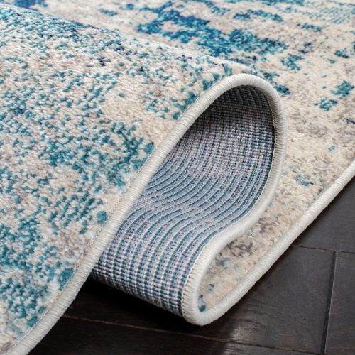 Tapis Madison 122 X 183 Cm De Transition Odaline Ivoire / Bleu