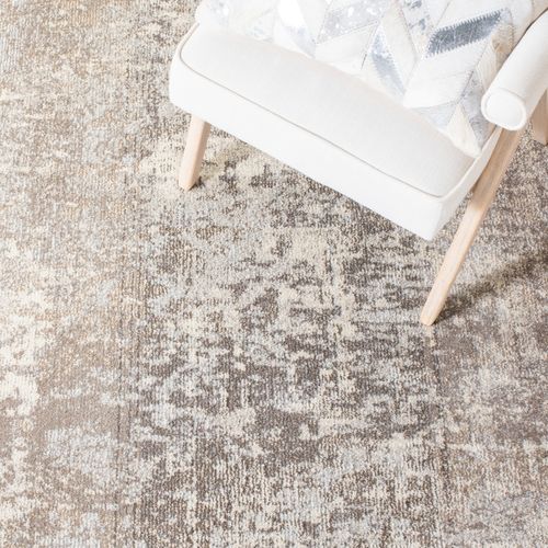 Tapis Madison 195 X 195 Cm Contemporain Siena Gris / Beige