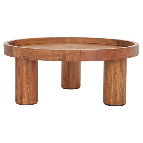 Tables Basses Meek Neutre Bois Bayur 91 X 91 X 38 Cm