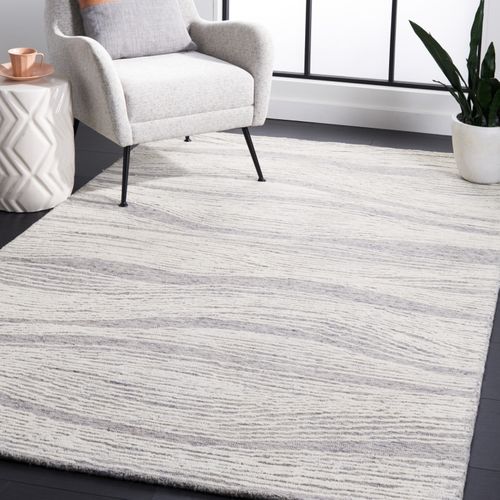 Tapis Metro 122 X 183 Cm Moderne Contemporain Tilda Gris