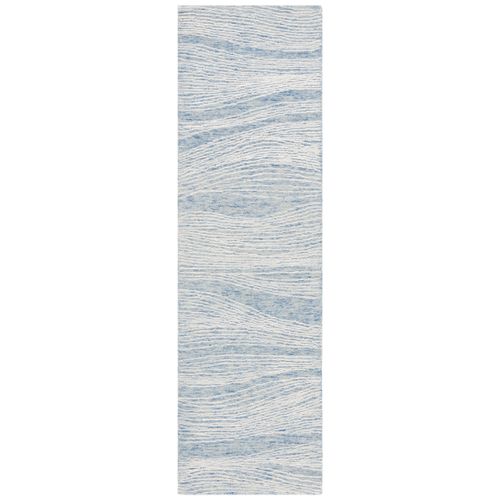 Tapis Metro 69 X 244 Cm Moderne Contemporain Lennon Bleu