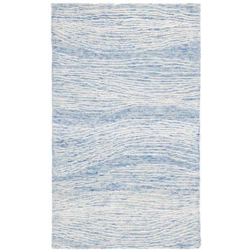 Tapis Metro 91 X 152 Cm Moderne Contemporain Lennon Bleu