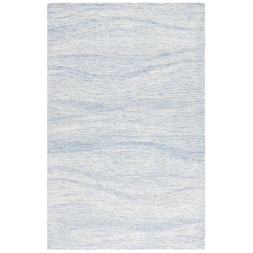 Tapis Metro 122 X 183 Cm Moderne Contemporain Lennon Bleu