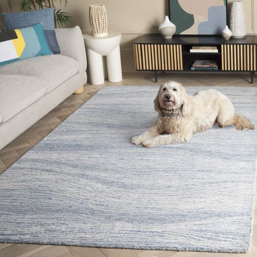 Tapis Metro 152 X 244 Cm Moderne Contemporain Lennon Bleu