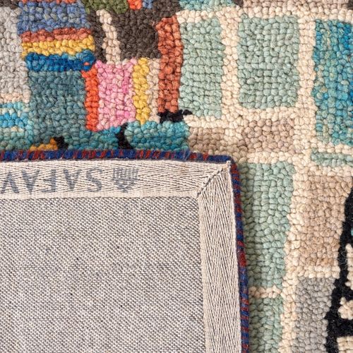 Tapis Aspen 61 X 91 Cm Tribal Maren Ivoire / Noir