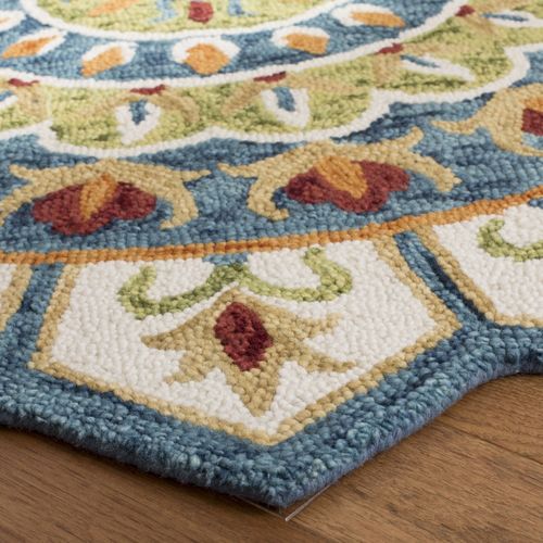 Tapis Novelty 91 X 91 Cm Bohemien Ireland Bleu