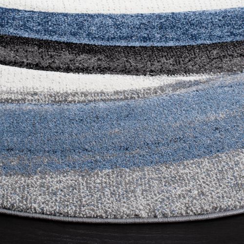 Tapis Hollywood 122 X 122 Cm Contemporain Deep Gris / Bleu