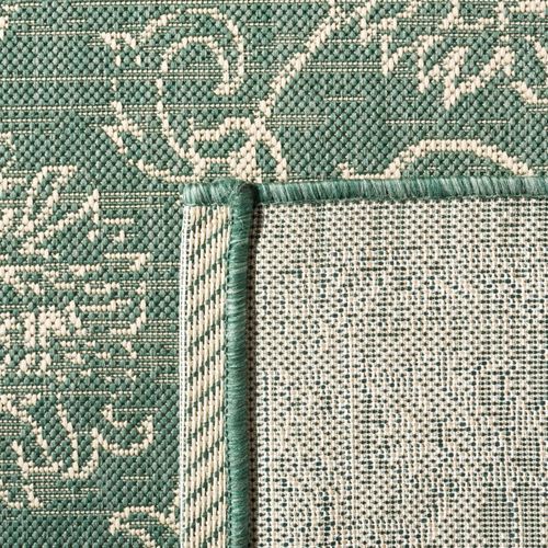 Tapis Courtyard 122 X 170 Cm Géométrique Harriet Vert Foncé / Beige