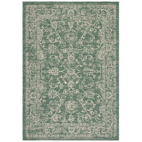 Tapis Courtyard 160 X 231 Cm Géométrique Harriet Vert Foncé / Beige