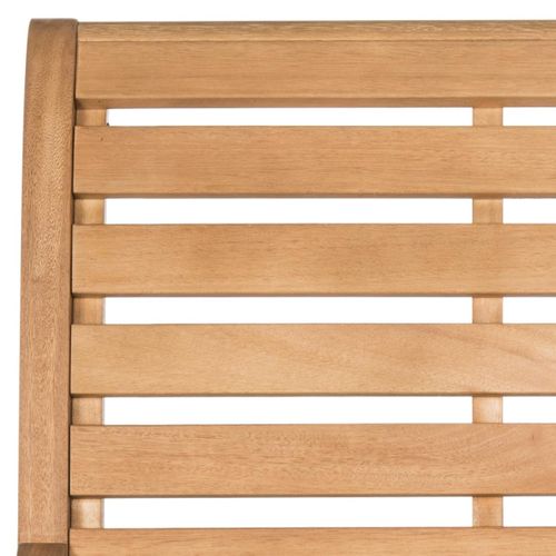 Chaise Longue D'exterieur Vonda Neutre Bois D'eucalyptus 64 X 92 X 94 Cm