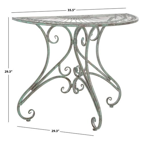 Table D'appoint Pour L'exterieur Annalise Vert Le Fer 90 X 45 X 75 Cm