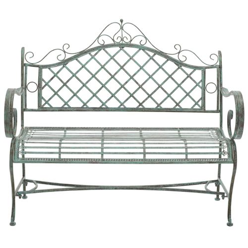Banc Abner Vert Le Fer 50 X 100 X 100 Cm