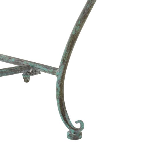 Banc Abner Vert Le Fer 50 X 100 X 100 Cm