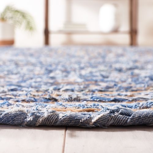 Tapis Cape Cod 61 X 91 Cm Cotier Xyla Bleu / Naturel