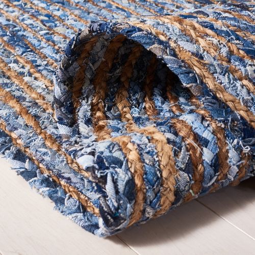 Tapis Cape Cod 91 X 152 Cm Cotier Xyla Bleu / Naturel