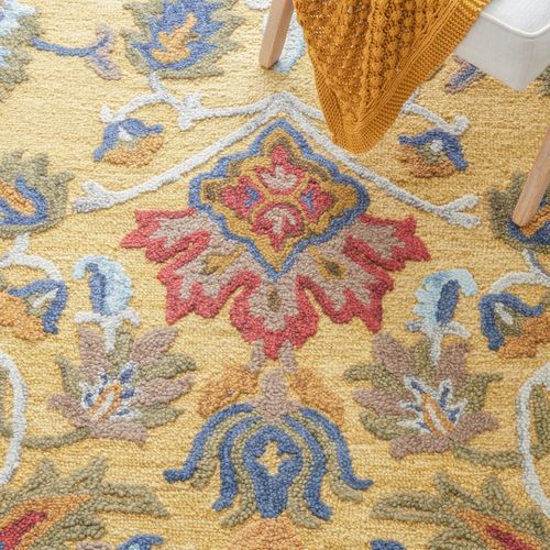 Tapis Blossom 91 X 152 Cm Traditionnel Juni Or / Multicolore