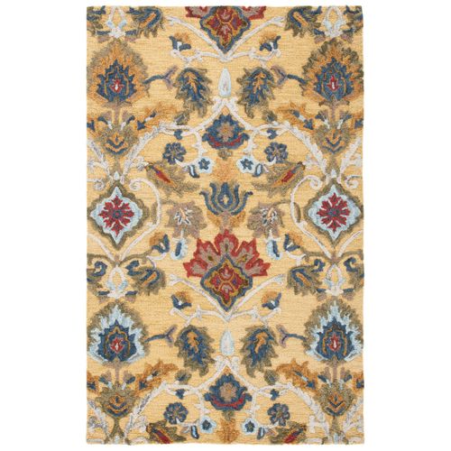 Tapis Blossom 91 X 152 Cm Traditionnel Juni Or / Multicolore