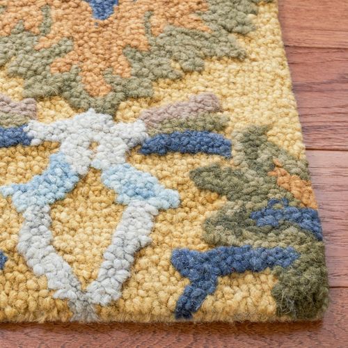 Tapis Blossom 183 X 183 Cm Traditionnel Juni Or / Multicolore