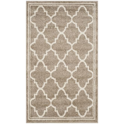 Tapis Amherst 69 X 152 Cm Treillis Marocain Aldona Blé / Beige