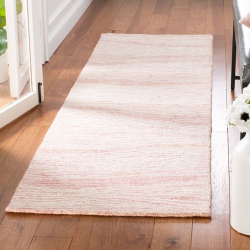 Tapis Metro 69 X 244 Cm Moderne Contemporain Jolie Rose / Ivoire