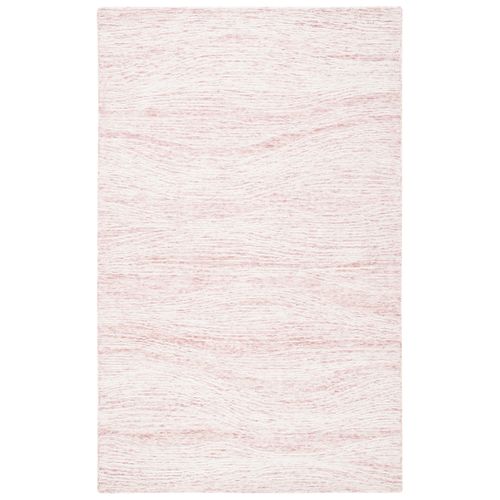 Tapis Metro 122 X 183 Cm Moderne Contemporain Jolie Rose / Ivoire
