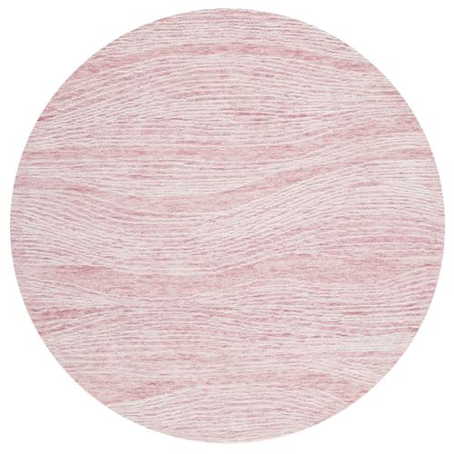 Tapis Metro 183 X 183 Cm Moderne Contemporain Jolie Rose / Ivoire