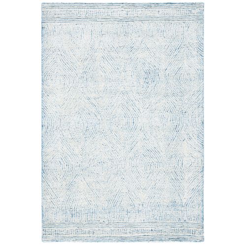 Tapis Abstrait 61 X 91 Cm Bohemien Alaska Bleu