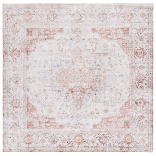 Tapis Tucson 183 X 183 Cm Traditionnel Primrose Light Grey / Rust