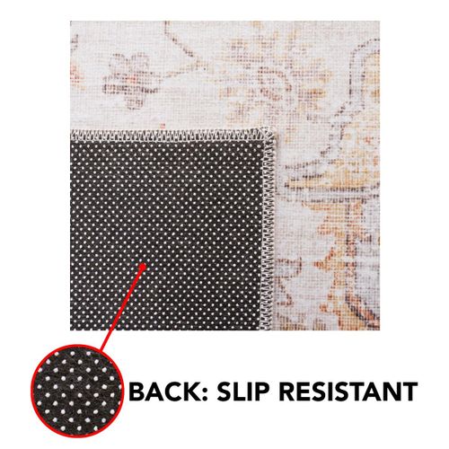 Tapis Tucson 76 X 366 Cm Traditionnel Primrose Gris Clair / Rouille